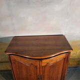 Curved sideboard from the late 19th century in walnut