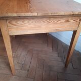 Table bureau ancien sapin d'époque 1900 2 tiroirs