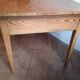 Old office table vintage fir 1900 2 drawers
