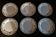 Series of six flat plates in BV ceramic South East earthenware