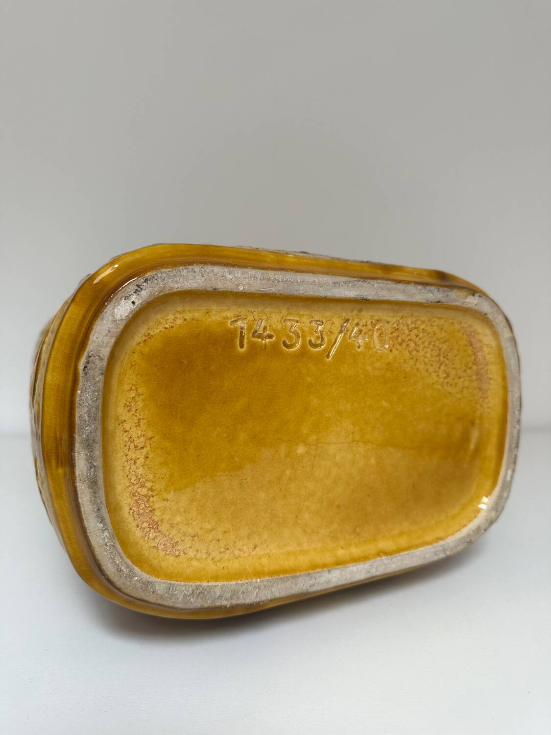 Large German ceramic vase 1970, vintage