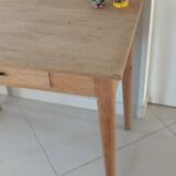 Raw wood desk, 1960s