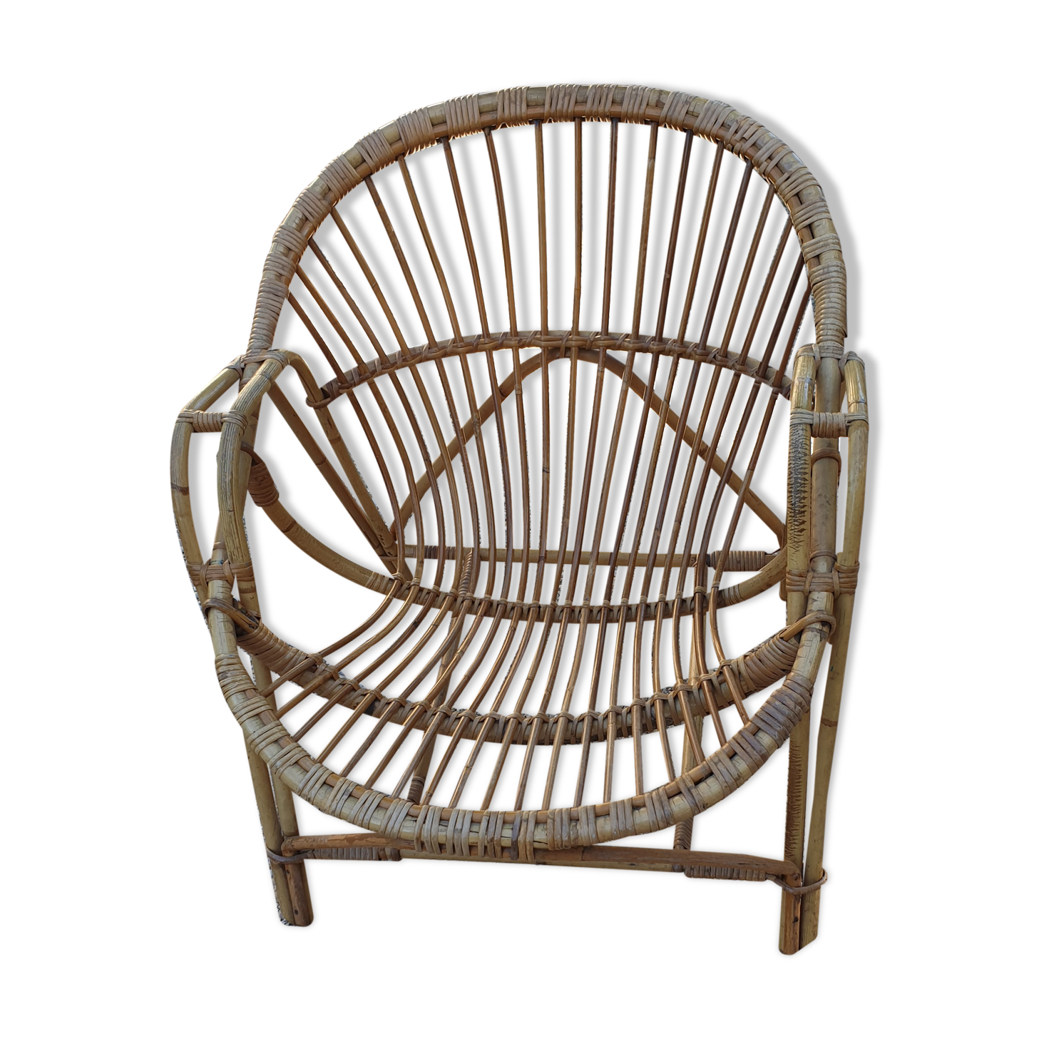 Rattan armchair 1960