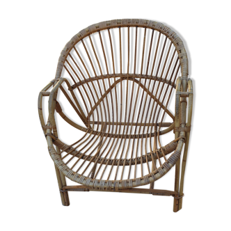 Rattan armchair 1960