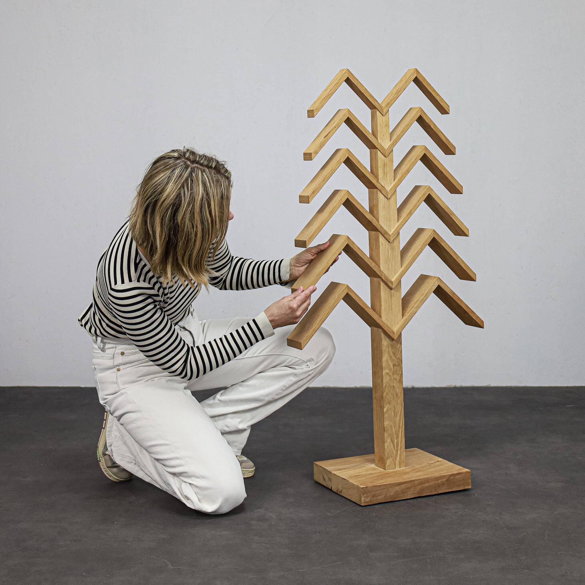 Geometric abstract sculpture by Herma Steur, 2000s