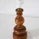 Handcrafted table lamp "Garden of Yesteryear" – Vintage turned wood from the 1970s