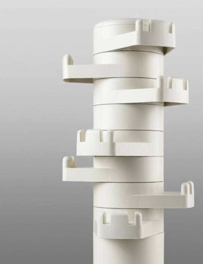 Coat rack space art Benanti and Brunori for Velca