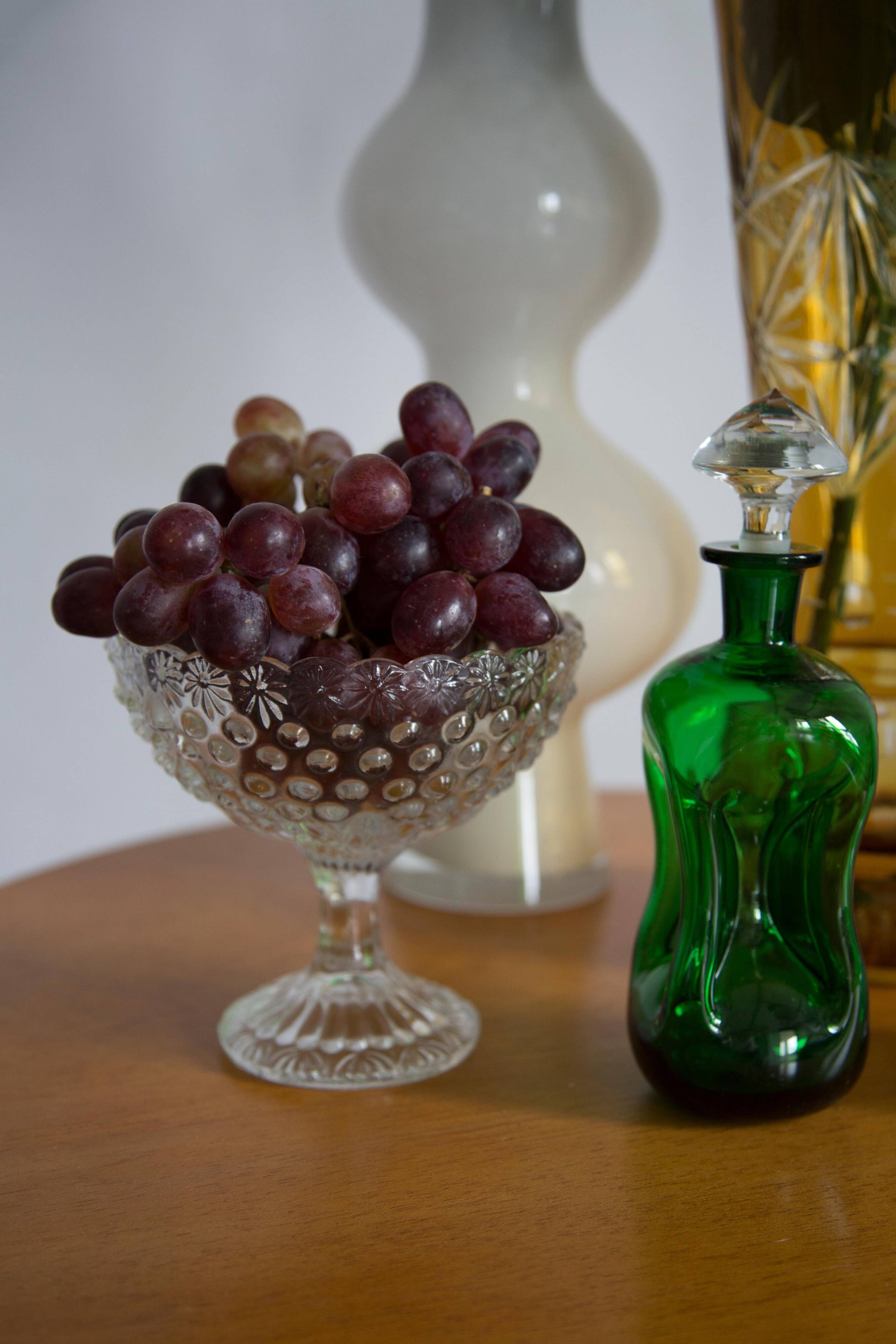 Vintage glass sugar or fruit bowl, Italy, 1960s