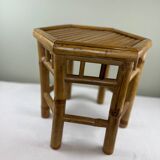 Vintage bamboo side table