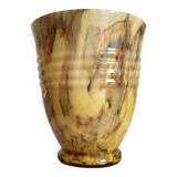 Vases en glaçure opaline Art déco, Verreries de Scailmont Henri Heemskerk Belgie