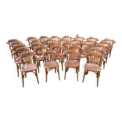30 chaises de restaurant bistrot café vintage bois courbé
