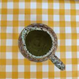 Small earthenware pitcher Accolay speckled decoration