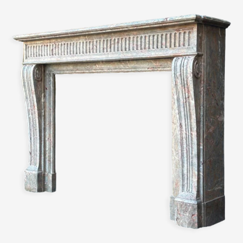 Cheminée de style louis xvi en marbre bois jourdan vers 1880