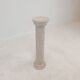 Italian travertine side table or pedestal, 1980's