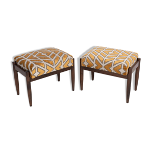 Paire de tabourets vintage - 1960 velours
