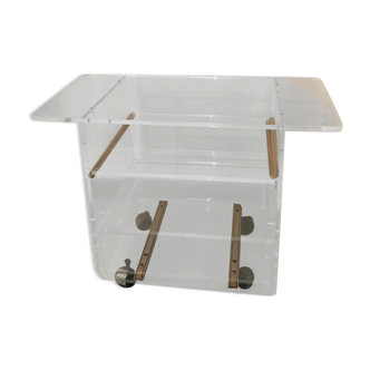 Table roulante plexi transparent