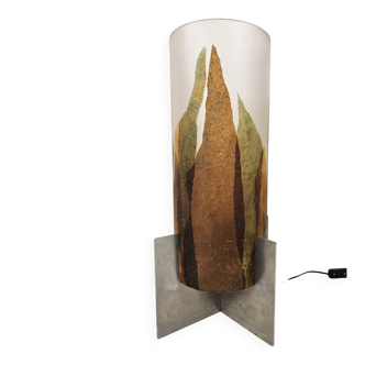 Lampe de table italienne à motif de feuilles