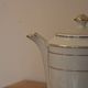 Vintage Art Deco coffee pot in Limoges porcelain by Charles Ahrenfeldt – gold trim.