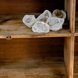 Factory locker cabinet, wood and green