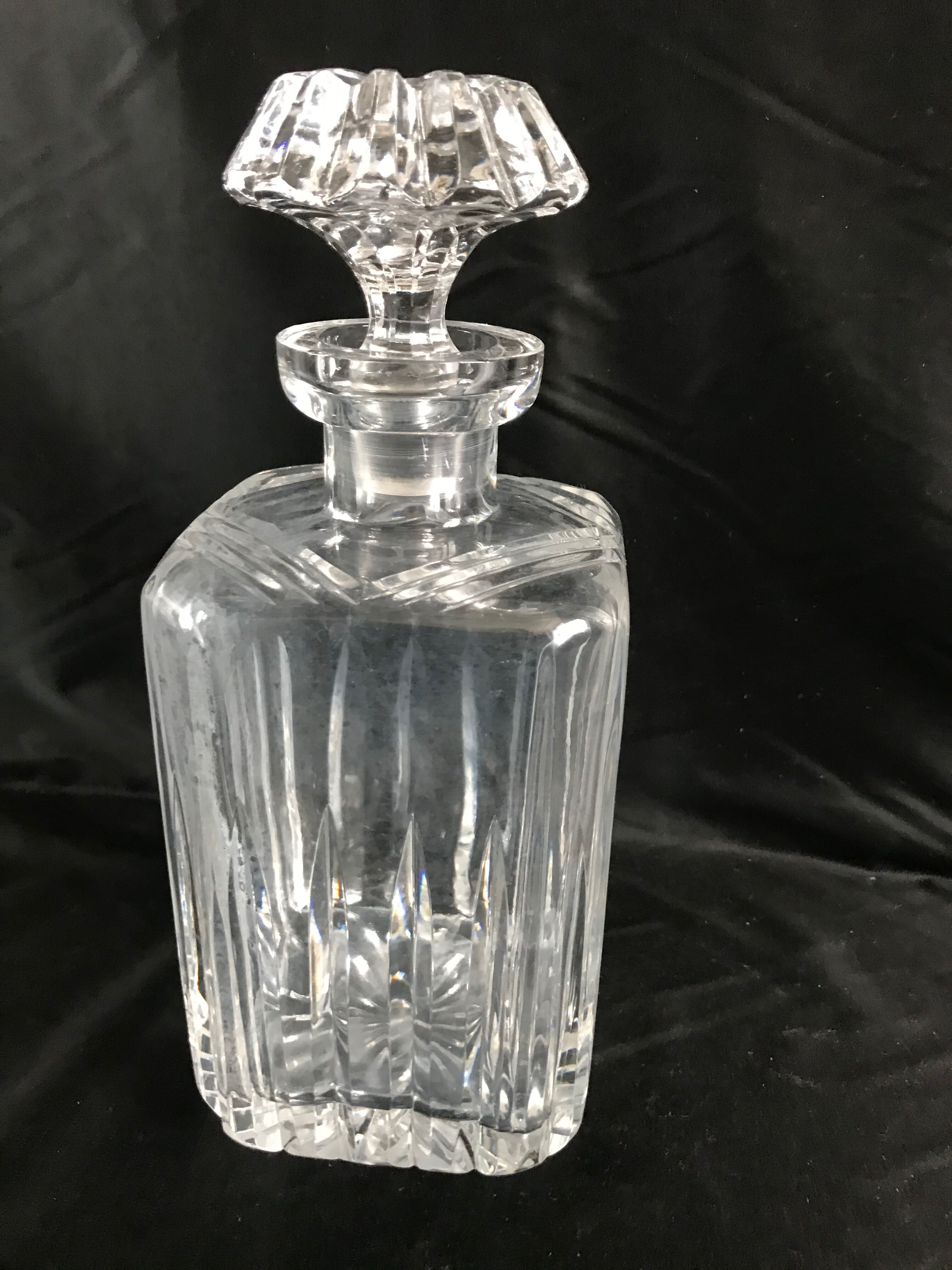Cut crystal whisky decanter