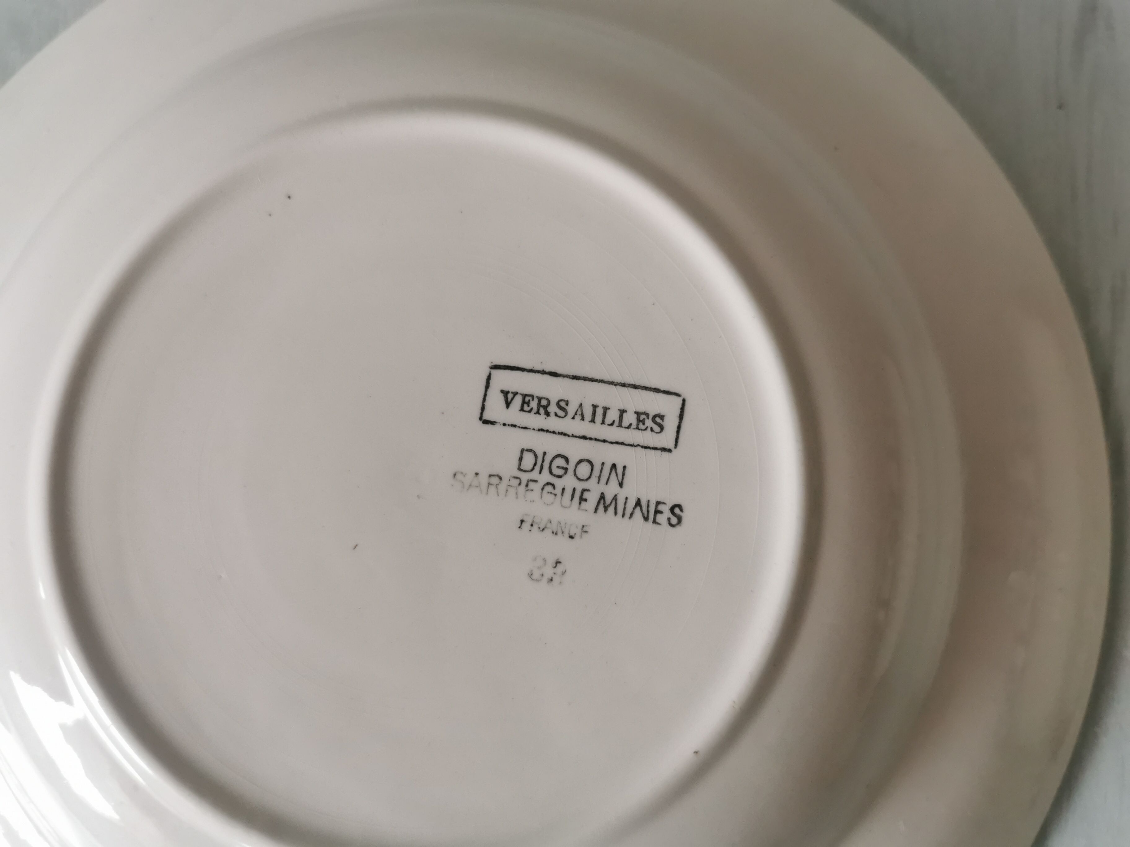 Assiettes creuses Versailles