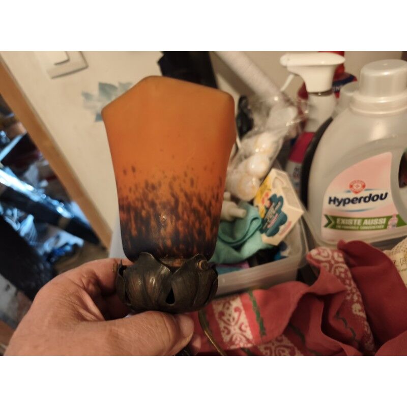 Art Deco glass paste lamp