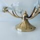 Ceiling lamp art deco flowers three fires