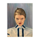 Portrait de femme huile sur isorel XXe