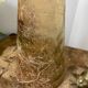 Grand vase en verre craquelé