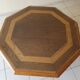 Octagonal oak coffee table