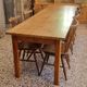Table formica imitation wood, vintage, 70s