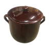 Vernified sandstone pot with couverle