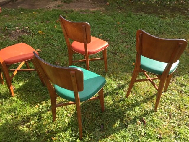 50s colored chairs