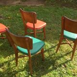 Chaises de couleur années 50