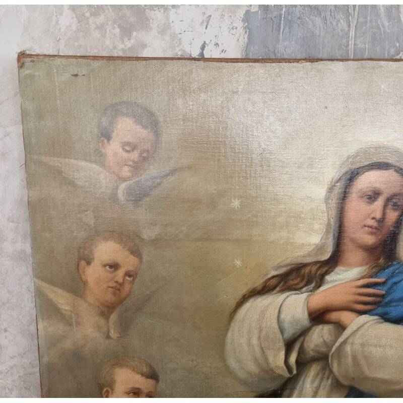 Large painting of the Virgin Mary