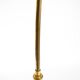 Large original brass table lamp with a conical shade, Mid-Century Modern