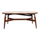 Table haute et basse Danoise en teck et bois laqué marron, modèle Smørrebrø