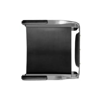 Wanderlust bar stools with black backrest and metal.