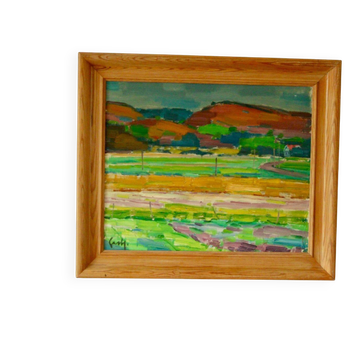 Original Swedish oil on canvas from the mid-century – by Gerhard Lundberg