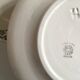 Set of 8 flat plates in iron earthenware from Choisy's 50s