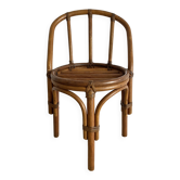 Chaise en rotin années 70