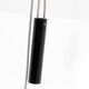 Rare, Height-Adjustable Black Metal Lamp from the 1950s