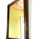Antique mirror in bamboo and woven leather