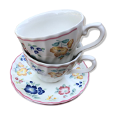 Set of two cups fine English porcelain