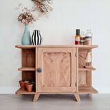 Buffet shelf compass legs renovated oak