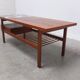 Walnut coffee table with ceramic tile by Jos De Mey for Van Den Berghe-Pauvers, 1960s