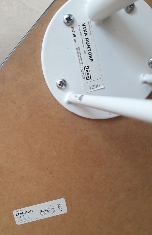 Table 120x60 linnmon and vika runtorp krille