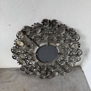 Miroir mexicain vintage en métal