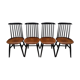 Set of 4 Fanett chairs by IImari Tapiovaara 1960