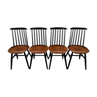 Set of 4 Fanett chairs by IImari Tapiovaara 1960